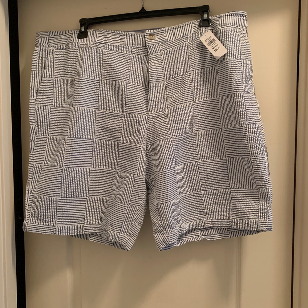 LL Bean Chino Bermuda Seersucker Shorts